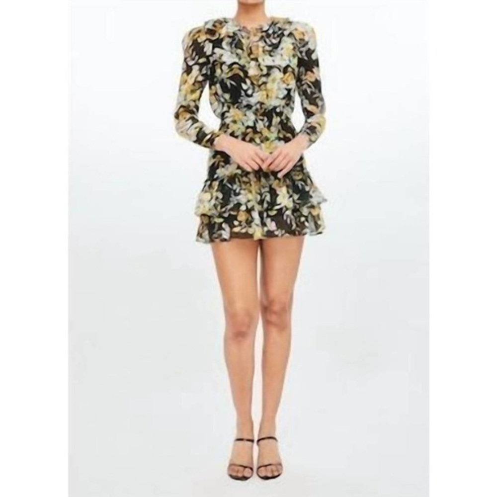 Generation Love Dress Bella Mini in Marigold Black Floral